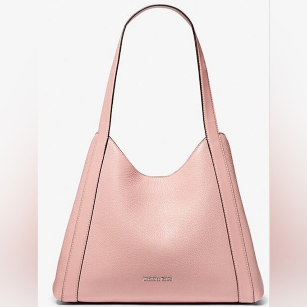 Michael Kors Rosemary Leather Shoulder Pink Leather Tote Bag Purse New nwt